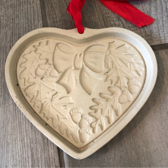 Pampered Chef Cookie Mold "Autumn Wreath" Heart 1st in Series 2003 - Picture 2 of 4
